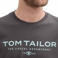 thumbnail image 3 of TOM TAILOR Camiseta para hombre - camiseta estampada, cuello redondo, corte recto, algodón Gris 2XL (XX-Large), 3 of 6