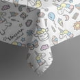 thumbnail image 5 of White Unicorn Dessert Pattern Square Tablecloth,Waterproof Square Table Cover,Wipeable Spillproof Washable Table Cover for Home Kitchen Party Decor 52"x52"(132x132cm), 5 of 6