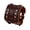 Black, variant on Extra Wide Mens Leather Bracelet Genuine Black Leather Bangle with Two Buckle Clasps