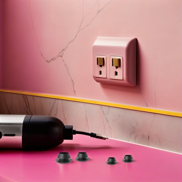 YSNOOWE 1 De Gomas Para Orificios De Cable Negro Con Resistente A Polvo Y Humedad