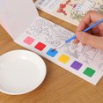 thumbnail image 1 of Libro de colorear con acuarela para niños de 12 páginas, juguetes de dibujo para Acción de Gracias, Pascua, regalos de Navidad, con bolígrafo de acuarela incorporado, 1 of 5