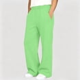 thumbnail image 3 of StSilkitty Palazzo Casual Pants for Girls Solid Color High Waist Elastic Flowy Wide Leg Pants with Pockets Lightweight Soft Trousers, 3 of 8