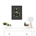 thumbnail image 2 of Letter S Stripe Dog Face Multicoloured Decorative Graffiti Mural Alphabet Initial Stencil Artwork Framed Wall Art Print A4, 2 of 4
