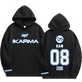 thumbnail image 4 of SKZ Karma Merch Unisex Hoodie Long Sleeve Pullover Kids Clothing Oversized Outdoor Unisex Sweatshirt, 4 of 8