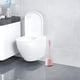 thumbnail image 4 of Cepillo de baño para esquina muerta, cepillo de limpieza de baño, con mango largo, montado en la pared, rosa, 4 of 8