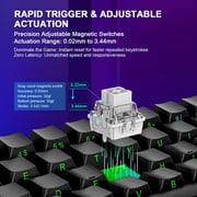 Aula WIN60 HE 60% Mechanical Keyboard Wired, Hall Effect Gaming Keyboard Magnetic Switch Hot Swappable, Adjustable Actuation Rapid Trigger Mode 8000Hz Polling Rate, RGB Keyboard 60 Percent Design