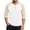 White, variant on Men’s Three Quarter Sleeve Sport T-Shirt Baseball Style Casual Cotton Top
