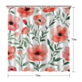 thumbnail image 5 of Pioneer Flower Floral Print Pattern Shower Curtain 72"x72" ,Bathroom Decorative Shower Curtains Set with 12 Hooks,Modern Waterproof Washable Shower Curtain, 5 of 6