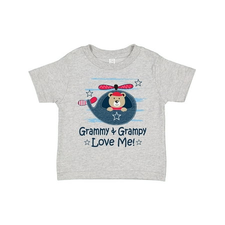 

Inktastic Grammy and Grampy Love Me for Boy Gift Toddler Boy Girl T-Shirt