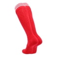 thumbnail image 2 of TCK Premier 3-Stripe Soccer Socks - Scarlet White, 2 of 2