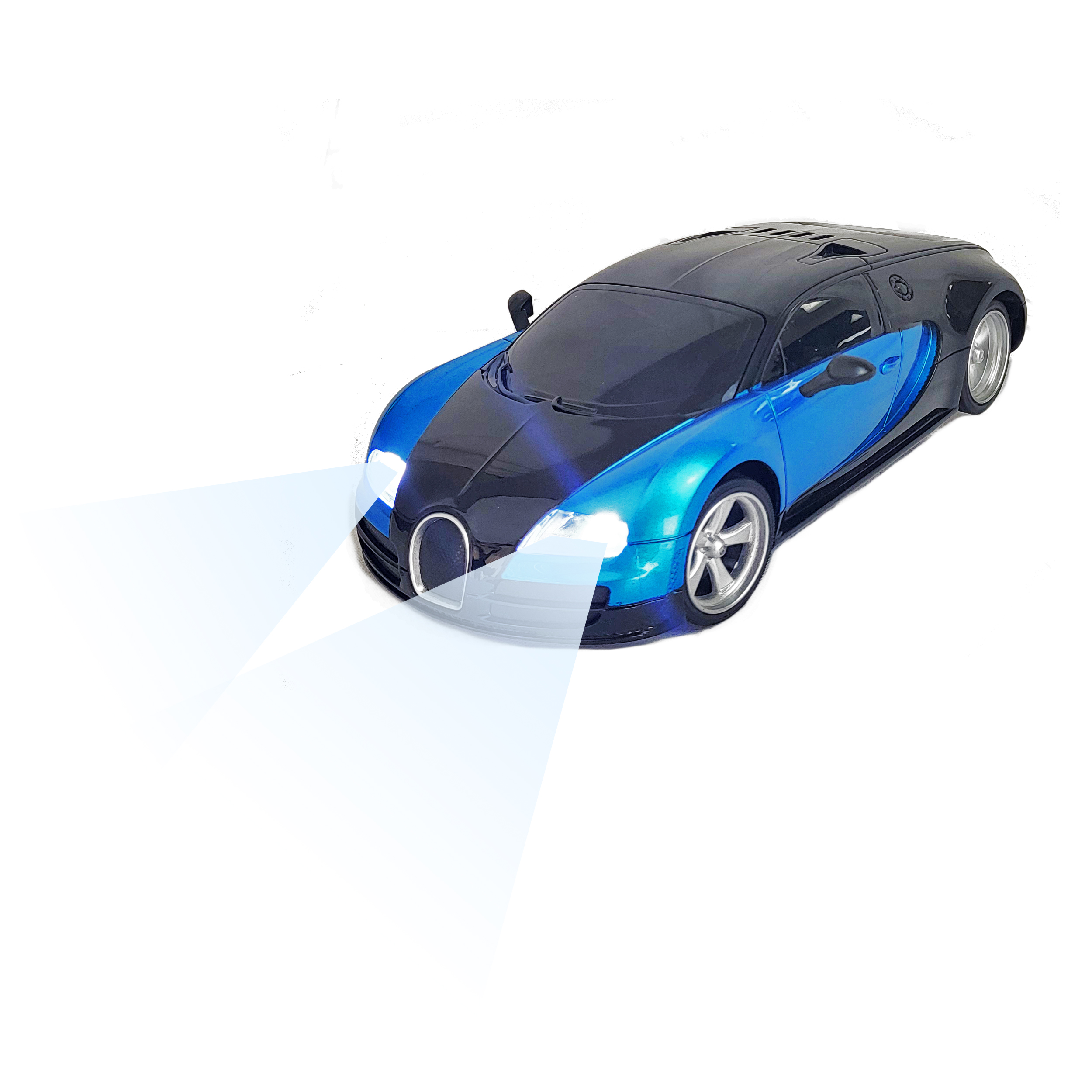 1:18 Scale RC Sports Car for Kids – Full-Function Remote Control Racing Toy, Blue