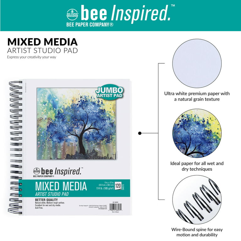 Bee Watercolor Paper Pack, 6 x 9 Inch