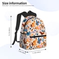 thumbnail image 4 of Daiia Cute Chickens School Backpack for Men Women, Unisex Large Waterproof Bookbag Schoolbag Casual Daypack for High School/College/Teens/Travel/Work Black, 4 of 8
