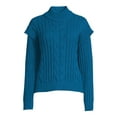 thumbnail image 2 of Time and True Women's Mock Neck Sweater, 2 of 5