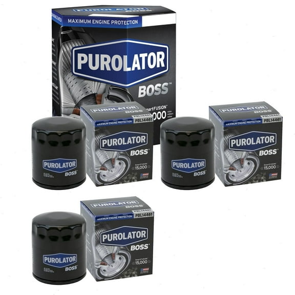 3 pc Purolator BOSS PBL14461 Engine Oil Filters for Oil Change Lubricant Filters