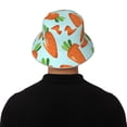 thumbnail image 5 of Sikiie Cartoon Carrot Reflective Double-Sided Bucket Hat, Sun Hat, for Gardening, Beaching, Camping, Hiking, Fishing, 5 of 6