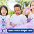 thumbnail image 4 of Rich Art Clean Colors Washable Finger Paint For Arts & Crafts - Premium Kid-Safe Finger Paint - Non-Toxic Craft Paint For Paper, Poster Board, Canvas, & More - Made in The USA - 6 Fl Oz (6 Pack), 4 of 5