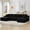 Black, variant on 125 Inch Modular Cloud Couch Sectional Sofa for Living Room, Modern Corduroy Boneless Couch, Upholstered Deep Seat U Shape Sofas Couches, No Assembly Required, Dark Grey