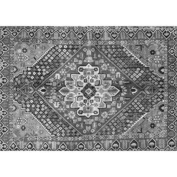 Ahgly Company Indoor Rectangle Persian Gray Traditional Area Rugs, 5' x 7'