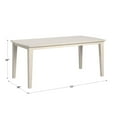 thumbnail image 7 of Weston Home Orvieto Farmhouse 72" Rectangular Wood Dining Table , White, 7 of 7