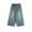 Blue11, variant on Posijego 3-14T Girls Linen Shorts Kids Casual Shorts Elastic High Waist Summer Beach Shorts for Girls