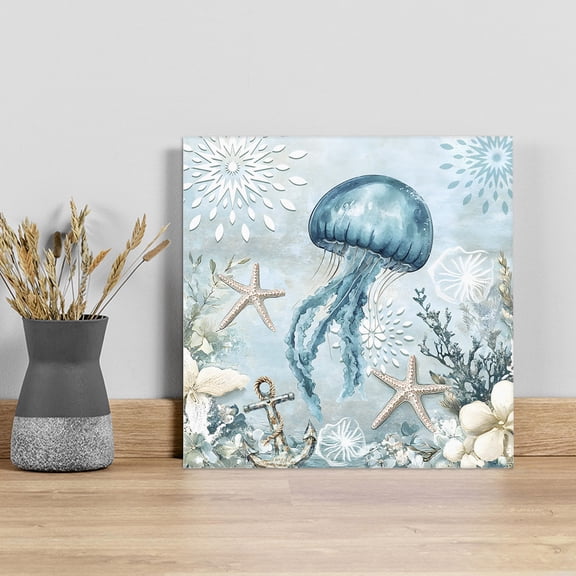 Wall Art Painting on Canvas, Canvas Art Home Prints Wall Art Framed Modern Artwork for Living Room Bedroom Wall Decor 16x16in