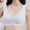 Purple, variant on Wireless Front Closure Bra for Women Ice Silk Seamless Bralette Plus Size No Underwire Soft Padded Sleep Lounge Bra