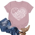 thumbnail image 2 of Sgkm Womens Tops Heart Printed Workout Tops Outdoor Graphic Tee Oversized Cropped Tshirts for Women XL, 2 of 4