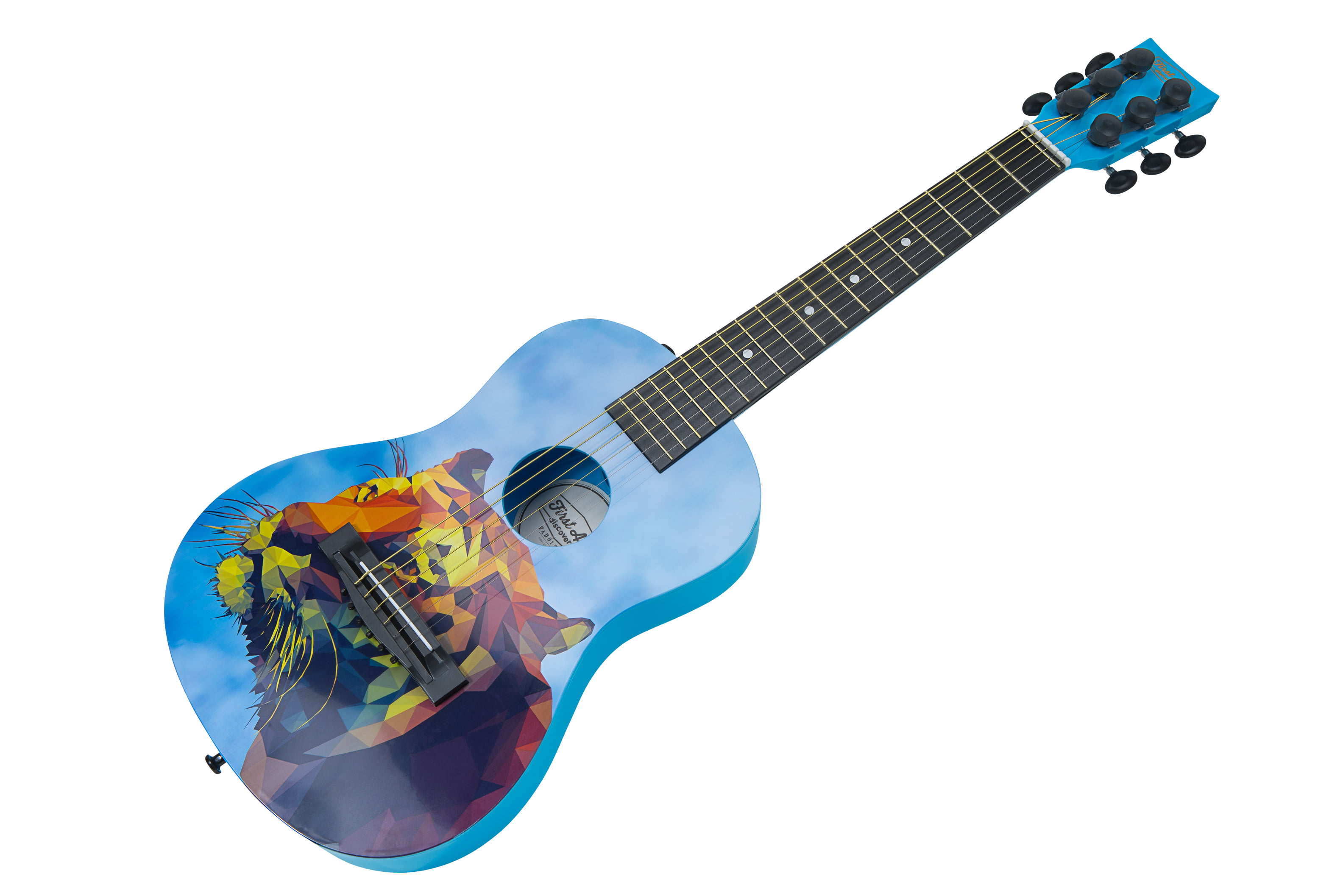 Blue Tiger Small Body Full Size Acoustic Guitar for Beginners 