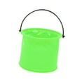 thumbnail image 4 of Cubo para lavar pinceles, plegable, bolsa de almacenamiento, contenedor para clases de pintura, viajes, senderismo y jardinería para principiantes. Verde, 4 of 8