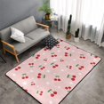 thumbnail image 2 of Area Rugs For Living Room Decor - Cute Berry Pink Star Anti Slip Throw Washable Rugs 3x5 For Bedroom, Soft Indoor Carpet For Bedroom Living Room 60x39In, 2 of 5
