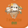 thumbnail image 4 of Inktastic Sloth I Love My Gigi Boys or Girls Baby Bib, 4 of 4