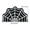 thumbnail image 3 of SHENGXINY 1PCS Halloween Decor Bat Shaped Bathroom Rugs, Washable No Slip Anti Mold Absorbent Dirt Door Mat for Living Room Kitchen , Home Accessories 1'4'x2'0' Black, 3 of 7
