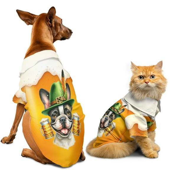 Best French Bulldog Dad Proud Beer Lover Happy Oktoberfest Hawaiian Summer Shirt for Small Medium Large Dog Cat Dog Lover Gifts - 02016