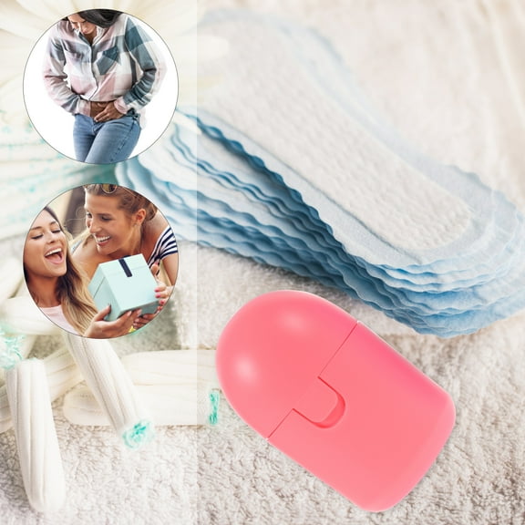 POPETPOP 2Pack Period Cup Storage Case Assorted Color Pp Portable Design