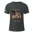 thumbnail image 4 of Leey-World 250 Years America Shirt 4th of July Shirts for Men Patriotic American Flag Tshirts 250th Anniversary Independence Day Tees Tops(Dark Gray,S), 4 of 5