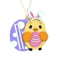 thumbnail image 2 of OKKVV Easter Bunny Money Holder, Wood Gift Card Holder Basket Tag, Easter Basket Decorations Wallet Pendant, C, 2 of 9
