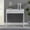 White Faux Marble, variant on Convenience Concepts Northfield Wood Entryway Console/Hall Table, White Faux Marble