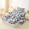 thumbnail image 2 of Erosebridal Teens Abstract Leopard Print Twin Sheet Sets 3pcs,Vintage Cheetah Print Bedding For Adults, 2 of 5