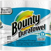 Bounty DuraTowel Mega Rolls Paper Towels, 70 sheets, 2 rolls