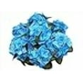 thumbnail image 2 of JenlyFavors 22 Inch X-Large Satin Artificial Hydrangea Silk Flower Bush 7 Heads (Turquoise), 2 of 4