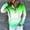 Green, variant on WXLWZYWL Womens Hoodies Pullover Button Up Long Sleeve Gradient Hooded Sweatshirts Tops with Pocket Trendy Clothing 2024