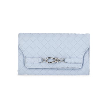 Time and Tru Women's Scarlet Envelope Wallet, Bashful Blue