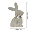 thumbnail image 3 of zhangmingg Easter Home Wooden Bunny Layered Tray Farmhouse Style Desktop Ornament, 3 of 6