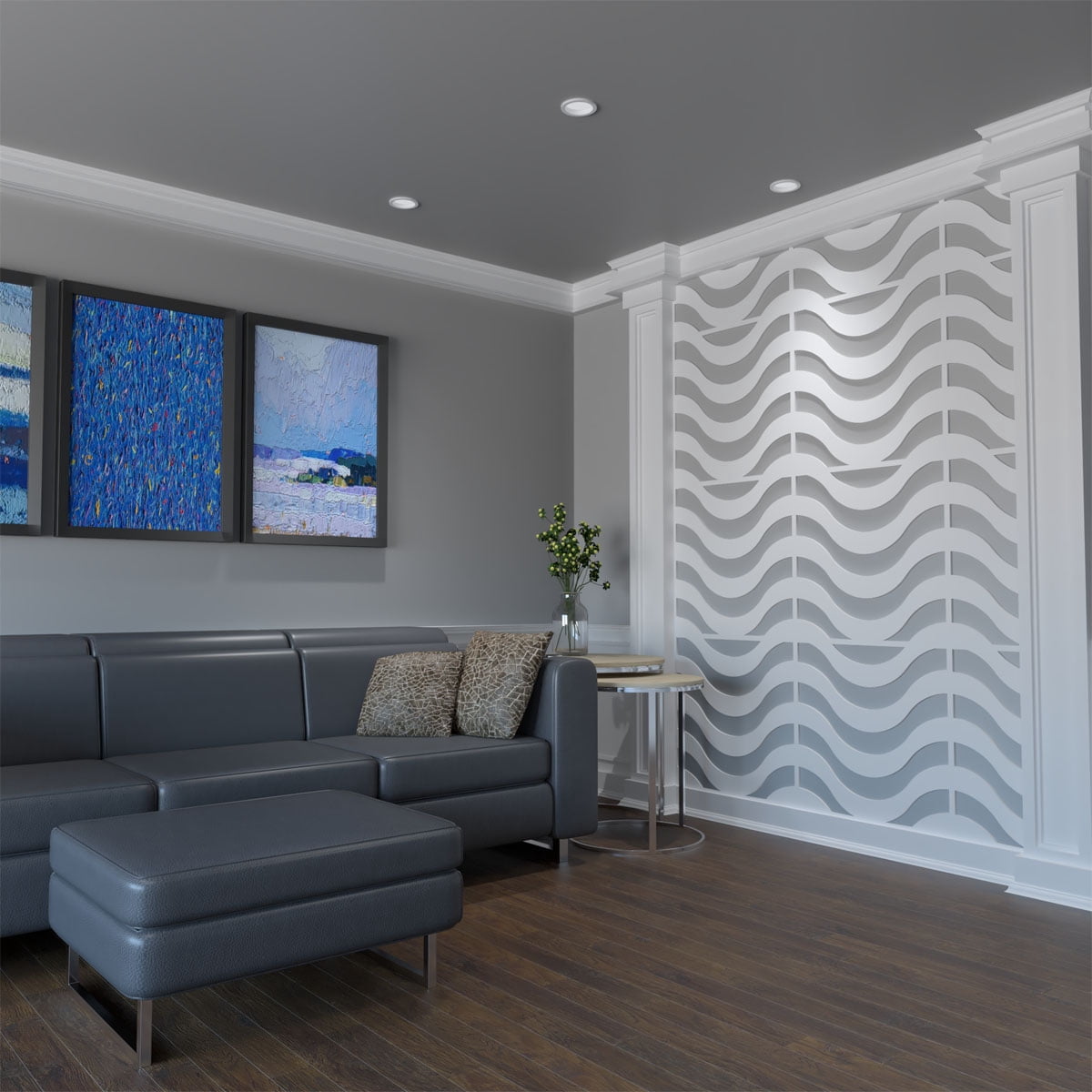 Large Parker Decorative Fretwork Wall Panels in Architectural Grade PVC
