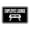 Black, variant on Classic Framed Employee Lounge Sign (Navy Blue / White) - Small