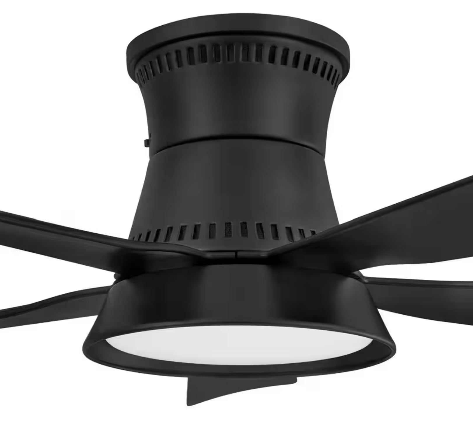 Hawkspur 52" Matte Black Indoor/Outdoor Ceiling Fan with LED and Remote