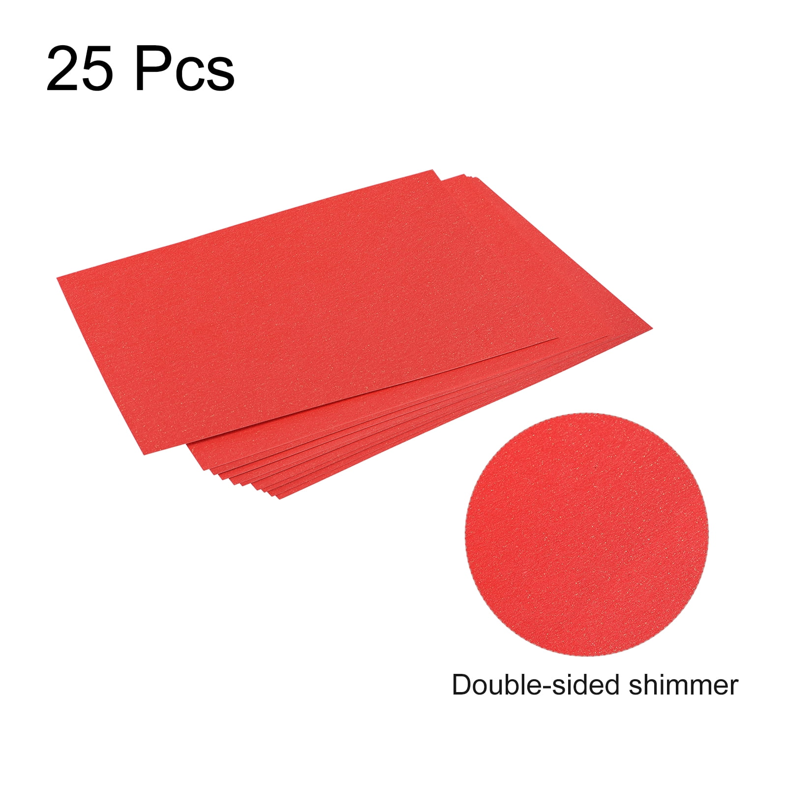 36 Sheets Red Shimmer Cardstock, 8.5 x 11 Metallic Cardstock Paper,  250gsm/92lb Cover, Double Sided Pearlescent Paper Card Stock for  Invitations