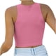 thumbnail image 4 of Camiseta Sin Mangas Para Mujer Sin Mangas Cami Tops Erogenous Casual Sólido Cuello Redondo Blusa de Mujer Chaleco Corto Odeerbi  ODB157747, 4 of 7