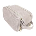 thumbnail image 3 of Bolsa de maquillaje con bolsillos de malla con cremallera Yuyangstore cosméticos de cuero PU blanco Bolsas de aseo, 3 of 8